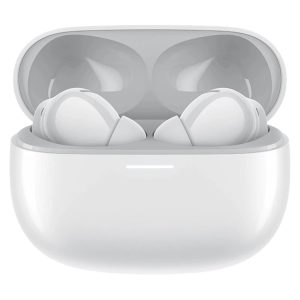 هدفون بلوتوثی شیائومی مدل Redmi Buds 5 Pro با نویز کنسلینگ فعال (ANC)، نویز کنسلینگ میکروفون (ENC)، درگاه شارژ USB Type-C، دارای میکروفون سه‌گانه در هر ایرباد برای حذف نویز و حذف صدای باد، مقاوم در برابر رطوبت و عرق